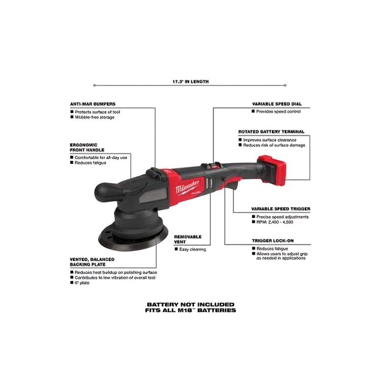 Milwaukee 2685-20 M18 Fuel 6 In. 21mm Random Orbital Polisher (Bare Tool) 20608432 1717 4d6f ae05 f4f27a2bff7a 600x600 20608432-1717-4d6f-ae05-f4f27a2bff7a.png 20608432-1717-4d6f-ae05-f4f27a2bff7a.png