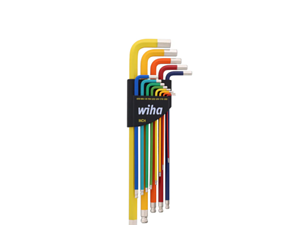 WIHA Hex Color Coded L-Key Set w/Ball End