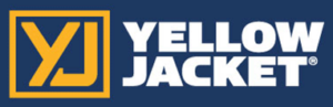A Blue And White Logo For Yellowjacket