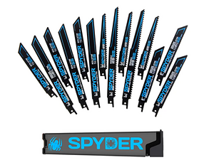 SPYDER 200308 Black Series Bi Metal Reciprocating Blade 14PC With Case