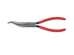 Long Nose Pliers without Cutter-S Shape - Plastic Dipped