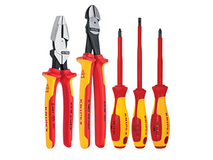 5 Pc Pliers/Screwdriver Tool Set, 1000V Insulated