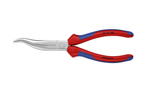 Long Nose Pliers without Cutter-S Shape - Multi Component Grip
