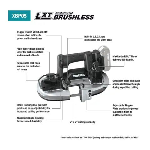 MAKITA XBP05ZB 18V LXT Lithium‑Ion Sub‑Compact Brushless Cordless Band Saw (Tool Only) 84ce41b9 f560 4377 b92d aba8d2de3a2d 84ce41b9-f560-4377-b92d-aba8d2de3a2d.webp 84ce41b9-f560-4377-b92d-aba8d2de3a2d.webp