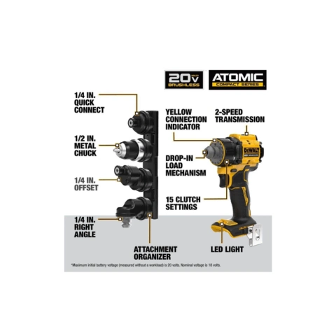 DEWALT DCD803B ATOMIC 20V MAX Brushless Cordless Multi-Head Drill/Driver (Tool Only) ac39c3ef aa94 468f 9af2 e801b7afe170 ac39c3ef-aa94-468f-9af2-e801b7afe170.webp ac39c3ef-aa94-468f-9af2-e801b7afe170.webp